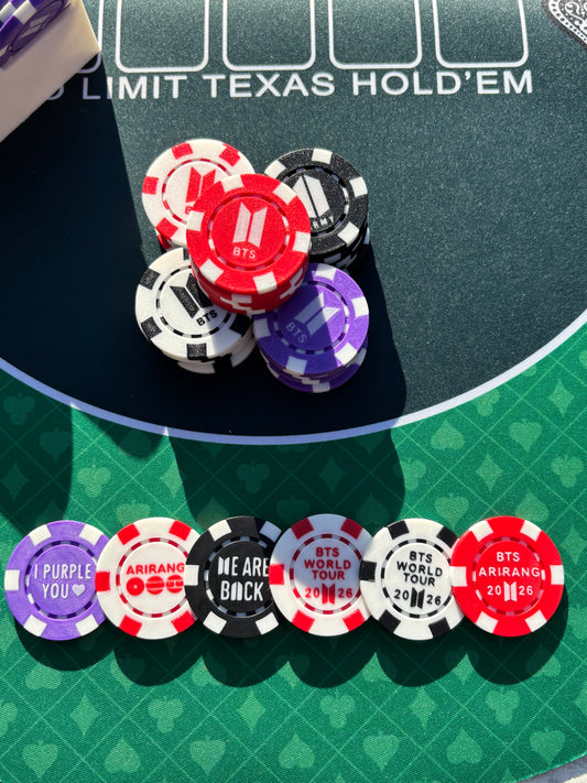 3D-Printed BTS Poker Chips